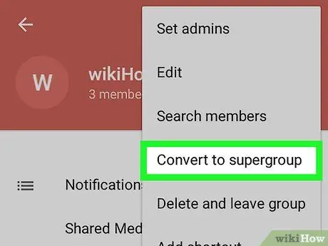 Μετατρέψτε μια ομάδα Telegram σε Supergroup στο Android Βήμα 5