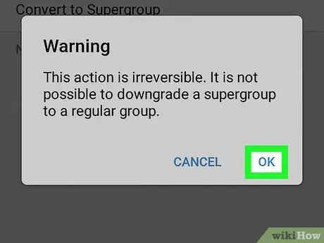 Pretvorite Telegram grupu u supergrupu na Androidu korak 7