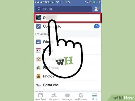 قم بتغيير صورة ملف تعريف Facebook على iPhone الخطوة 3