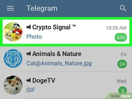 الإبلاغ عن البريد العشوائي على Telegram على Android الخطوة 2