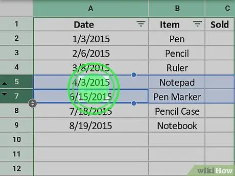 Unhide Kab ntawm Google Sheets ntawm Android Kauj Ruam 5