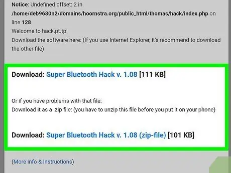 Telepítse a Super Bluetooth Hack alkalmazást az Android 7. lépésében