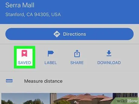 Noņemiet saglabātās vietas pakalpojumā Google Maps iPhone vai iPad ierīcē 7. darbība