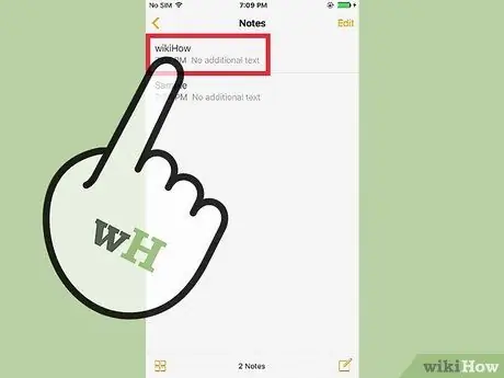 Teken in iPhone Notes Stap 2