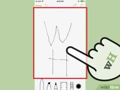 Lukis dalam Catatan iPhone Langkah 5