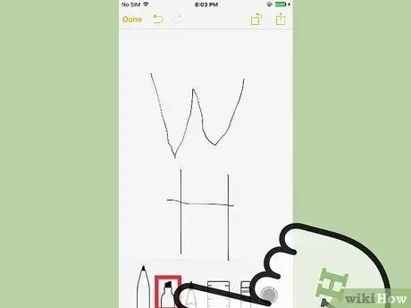 Desenhe no iPhone Notes Etapa 6