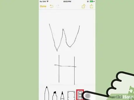 Nacrtajte iPhone Notes 8. korak