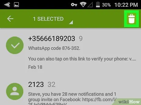 Supprimer les messages texte sur Android Étape 3