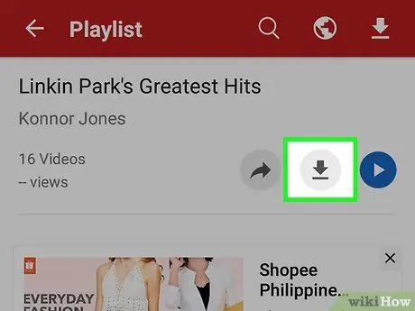 Baixeu-vos una llista de reproducció de YouTube a Android Pas 19