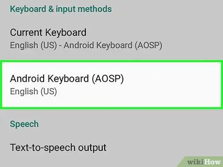 Desactiveu la correcció automàtica a Android Pas 3