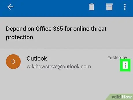 Bewaar Outlook-e-mails op Android Stap 9