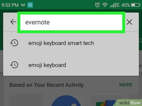 Enregistrer les e-mails Outlook sur Android Étape 2