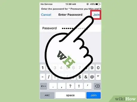 เข้าร่วมเครือข่ายไร้สายจาก iPhone ของคุณ ขั้นตอนที่ 9