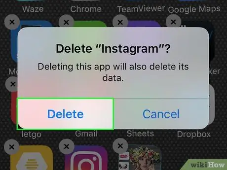 Dzēsiet savu Instagram kontu iPhone ierīcē 18. darbība