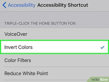 Invertir colores en un dispositivo iOS Paso 10