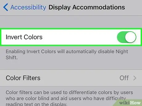 Inverteix els colors en un dispositiu iOS Pas 5