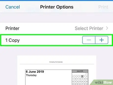 Imprimer un calendrier iPad Étape 7