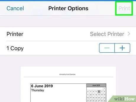 Een iPad-kalender afdrukken Stap 8