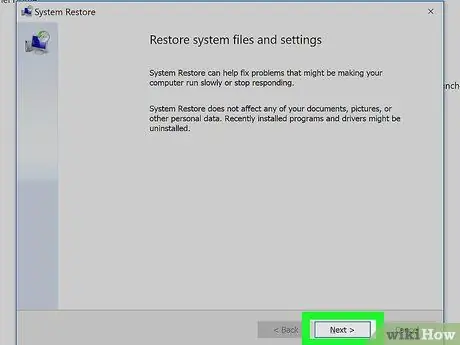 Ua Qhov System Restore Kauj Ruam 13