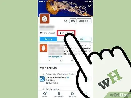 Buang Pengikut di Twitter Langkah 3