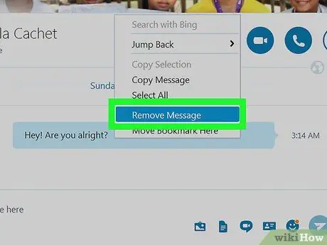 Διαγραφή συνομιλιών στο Skype σε υπολογιστή ή Mac Βήμα 11