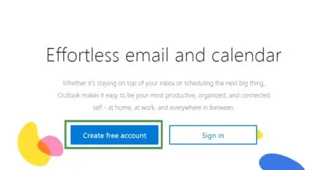 Create Outlook Email Account Step 2