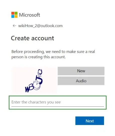 Create Outlook Email Account Step 9