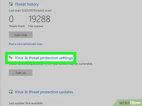 Schakel Windows Defender in Stap 7