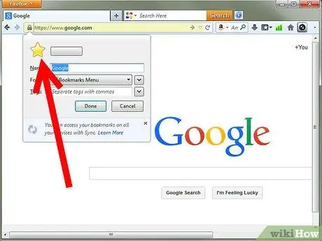 মোজিলা ফায়ারফক্স ধাপ 5 এ একটি পৃষ্ঠা বুকমার্ক করুন