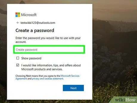 Vytvorte si účet Microsoft Krok 11