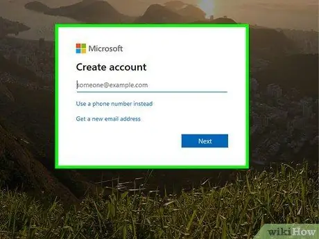 Creeu un compte de Microsoft Pas 2