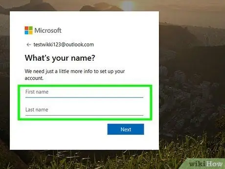 Bir Microsoft Hesabı yaradın Adım 3