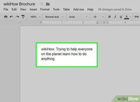 Membuat Brosur Menggunakan Google Documents Langkah 25