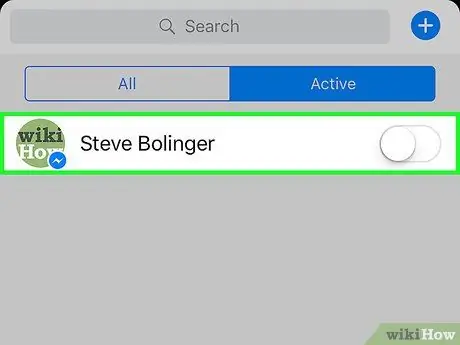 'Versteek 'Aktief nou' op Facebook Messenger Stap 4