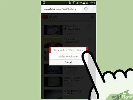 Rensa din YouTube -historik Steg 21