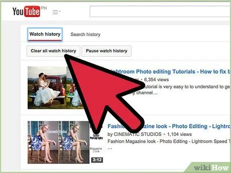 Ștergeți istoricul YouTube Pasul 4