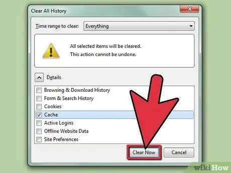 Rensa cacheminnet i Firefox Steg 21
