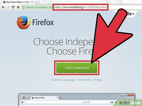 Luo Firefox -tili Vaihe 1