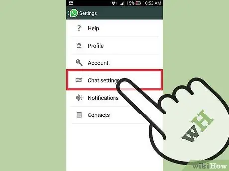 Maak een back-up van WhatsApp Stap 2