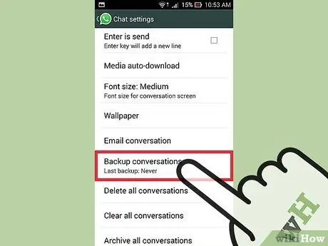 Utwórz kopię zapasową WhatsApp Krok 3