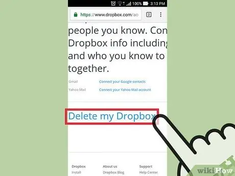 Dropbox hesabını ləğv edin Adım 10