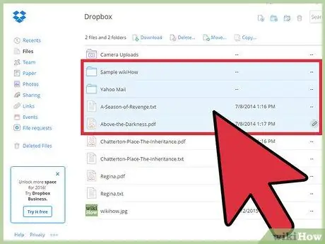 Анулиране на акаунт в Dropbox Стъпка 2