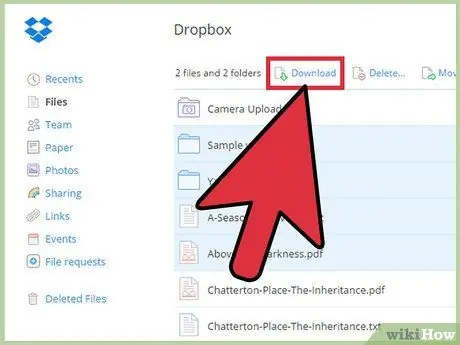 Ncua tseg Dropbox Account Kauj Ruam 3