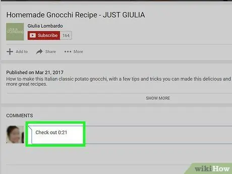 Հղում դեպի որոշակի ժամանակ YouTube տեսանյութի մեկնաբանությունների դաշտում Քայլ 11