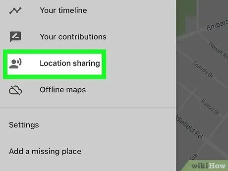 Dela din plats på Google Maps på iPhone eller iPad Steg 3