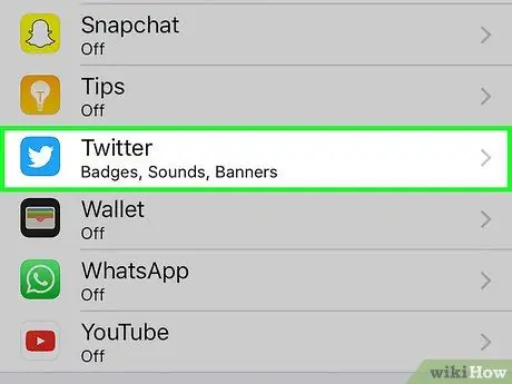Opriți notificările Twitter Pasul 3