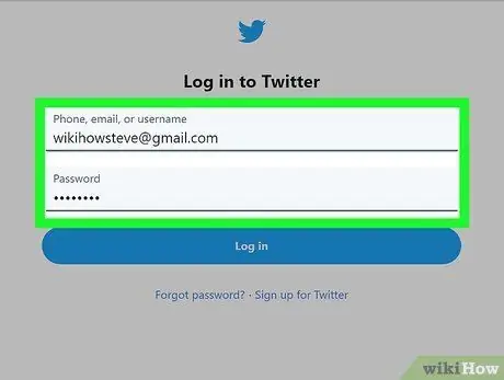 Mag-login sa Twitter Hakbang 1