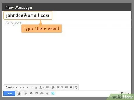 Viết email cho bạn bè Bước 1