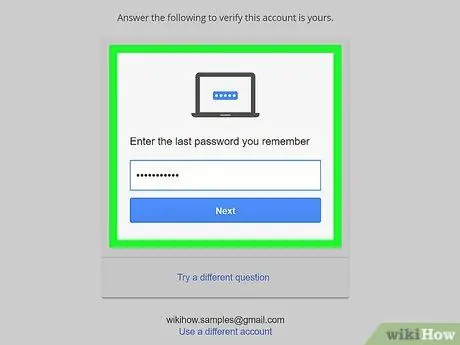 Rov qab tus Gmail Password Kauj Ruam 3