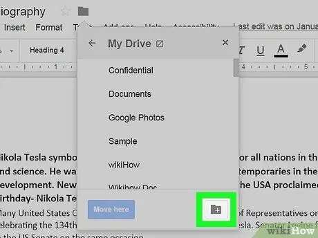 Buat Folder di Google Documents Langkah 5